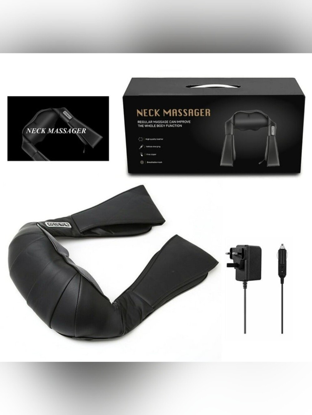 LAOBEN Shiatsu Neck and Back Massager,Neck Massager with Heat and Vibration